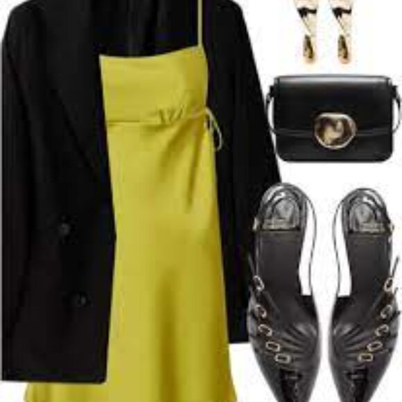 Rumored Lime Green Mini Dress - Picture 2 of 3